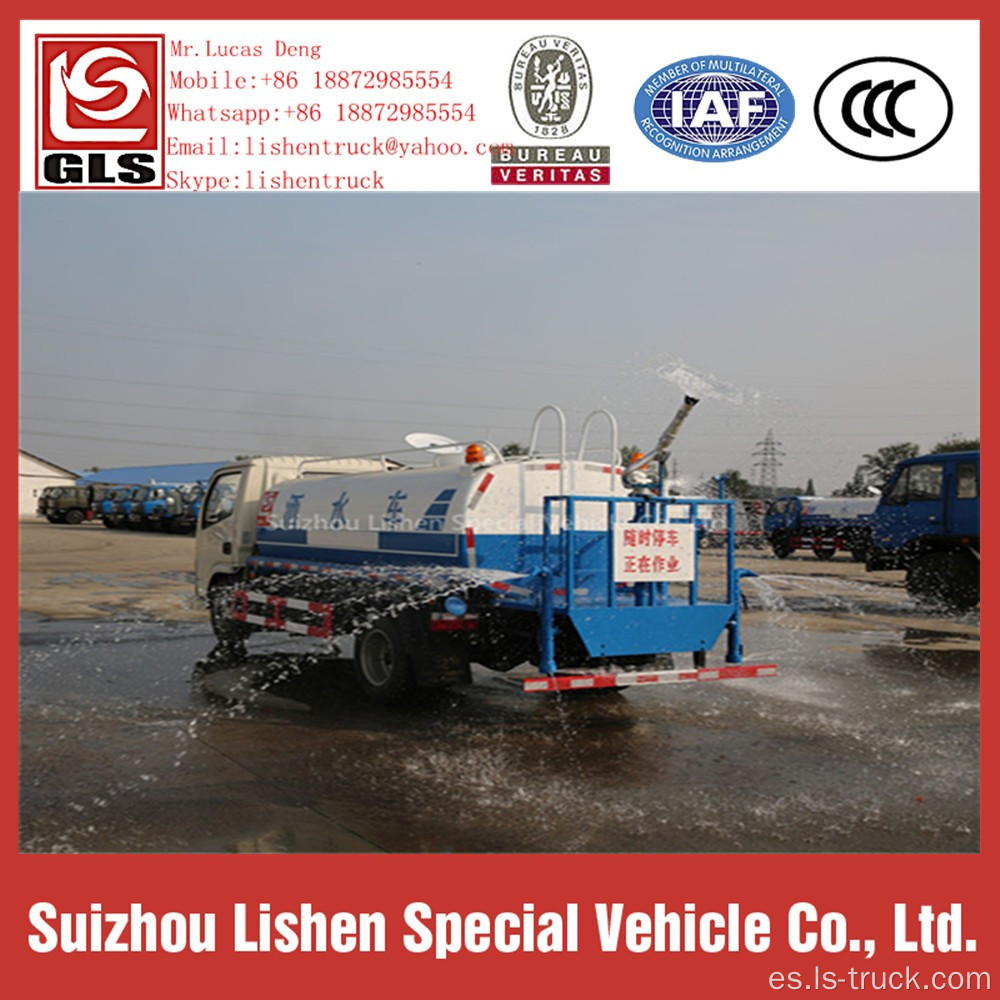 Dongfeng 4 * 2 Street Sprinkler tanque de agua camión