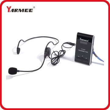 Wireless Tour Guide Equipment YARMEE Museum Guides System One Way Tour Guide Transmitter and Receivers