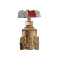 Non rising stem brass gate valve for water