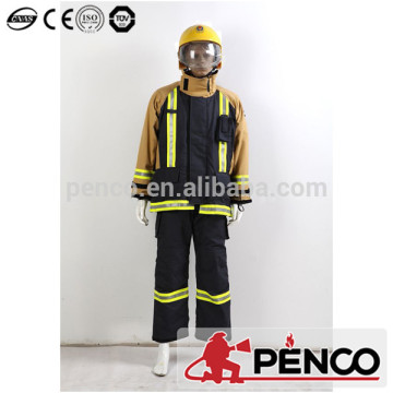 EN 469 kevlar fabric anti fire safe protection overall for fire rescue