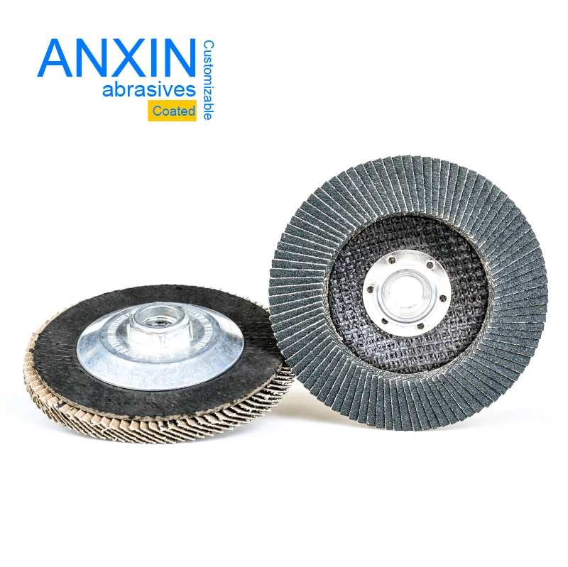 115*22mm Factory Directly Sale Vsm Zirconia Zk765 Top Quality Metal Grinding Fexlible Flap Disc