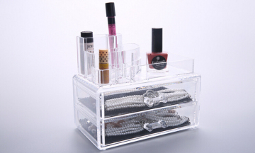 acrylic cosmetics organizer box, acrylic makeup organizer box