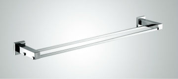 round design double towel bar,washing room double bath towel rail,chrome towel rail,chrome towel rail