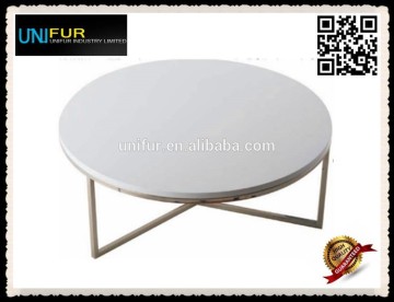 Chinese exported low round tea table with MDF top