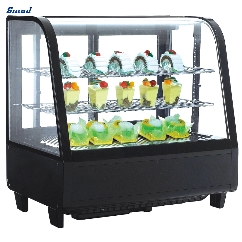 Smad OEM High Quality Sliding Glass Door Commercial Dessert Display Chest Freezers