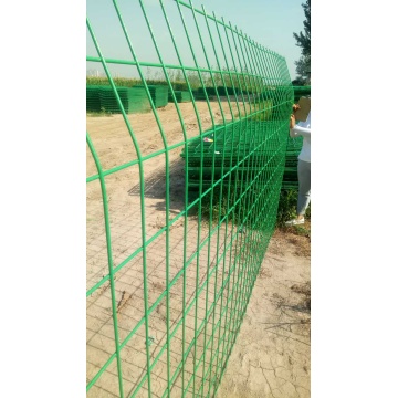 Green Coated Wire Fence Panels