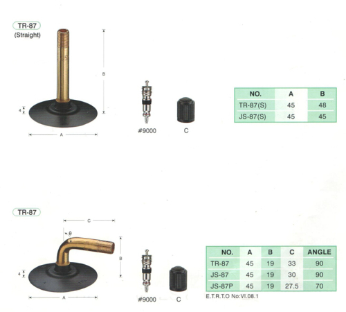 Xe máy TIRE VALVE TR87 Series