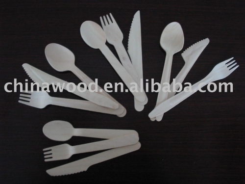 wooden knife,fork,spoon