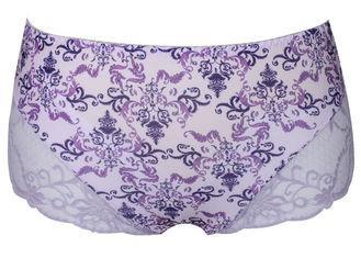 Ladies Satin Hi - Cut Brief Plus Size Panties with High wai