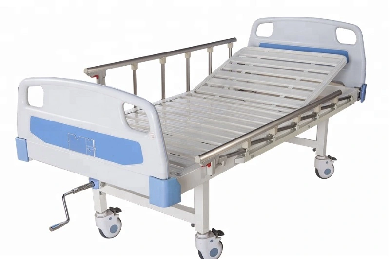 Manual Single Crank Punching Hospital Bed