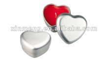 heart shape tin candle