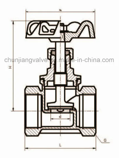 Thread Brass Globe Valve (J303)