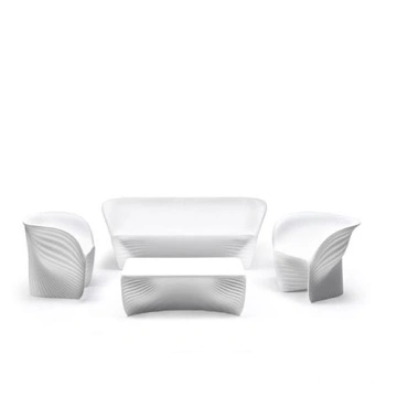 Cina Poltrona Da Esterno In Polietilene Bianco Lounge Divano In Biophilia Produttori