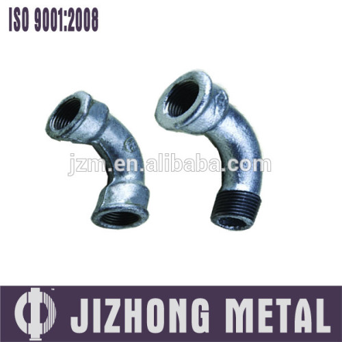 Malleable iron pipe fittings, conector male and female, according with ISO7/1