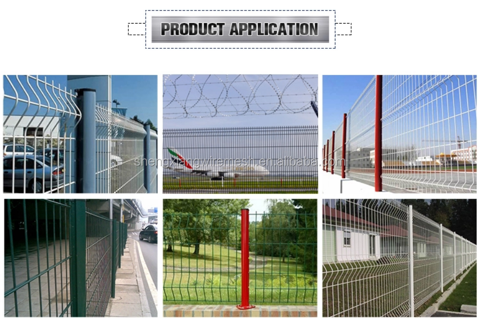 Low Price Triangle Bends Wire Mesh Fence Net Green 3D Fence
