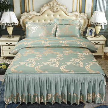 Design Jacquard Luxury Bed Sheet Golding Set