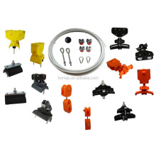 KOMAY Power Cable Trolley/Wire Rope Festoon System