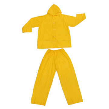 Waterproof chemical resistant PVC polyester rainsuit