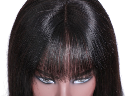 Machine Made None Lace Straight Bob Wig Human Hair No Lace Short Bob Wig