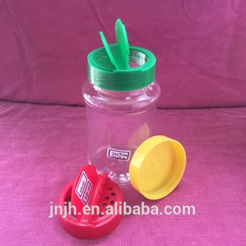 clear plastic jar with lids