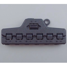 Safety push wire connector with six holes