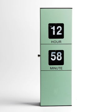 Baterai Rectangle Dioperasikan Hanging Wall Flip Clock