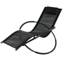 Orbital Folding Sun Zero Gravity Rocking Lounger Office Chair with Pillow