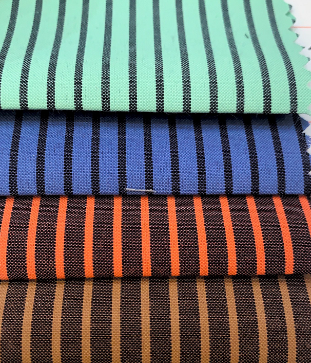 Color Striped Polyester Cotton Fabric