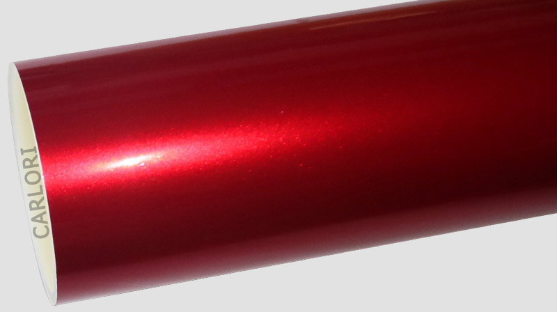 Metallic Gloss Metallic Red Car Wrap Vinyl