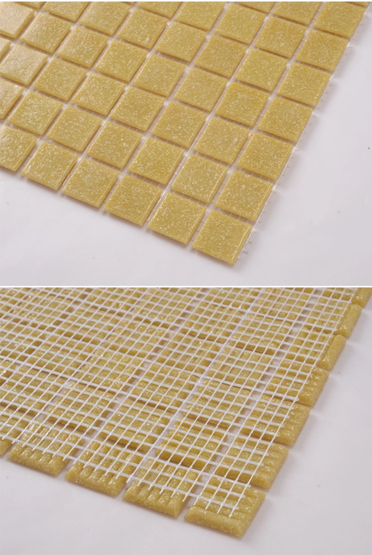 Belgium Home Application Bathroom Yellow Mosaic Tile Backsplash