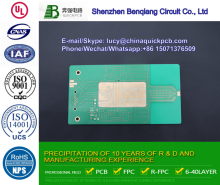 4 Layers Blue Mask PCB Printed Circuit Board with LF HAL