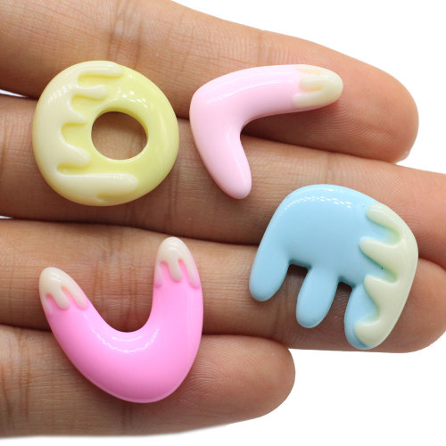 En gros Kawaii Boucles D&#39;oreilles Faisant L&#39;ornement En Résine Coloré LOVE Lettre Perles Enfants Fournitures Artisanat