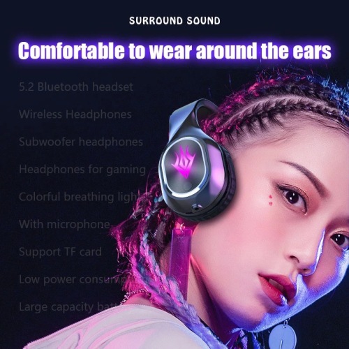 Bluetooth 5.2 Bluetooth Headphone for Gaming