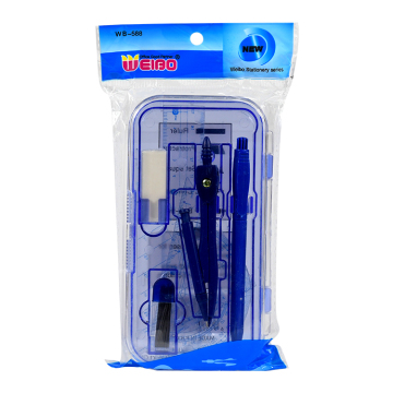 Math Set WB588: Compasses, Protractor, and Ruler for Geometry and Drawing