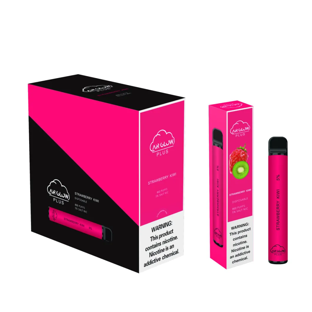 Popular Disposable Vape Air Glow Plus About 800puffs Top Quality Mint Flavor Good Price OEM Service Manufacturer