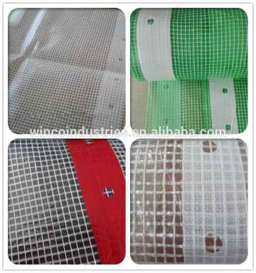 Clear Transparent PE Tarpaulin , china pe tarpaulin , grid polyethylene tarps sheeting