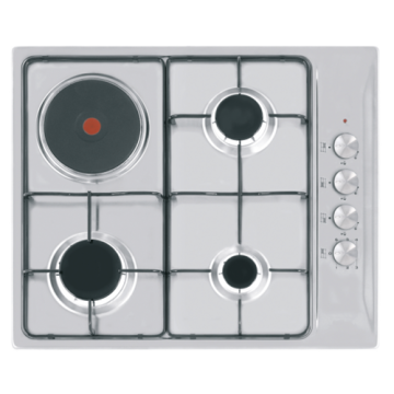 White Gas-Electric Hob Stove 60CM