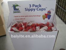 Plastic straw cup,plastic sippy cup