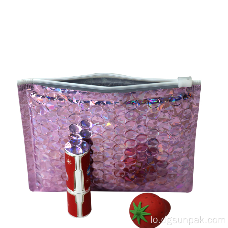 Ziplock Holographic Mailers Mailers ແຕ່ງຫນ້າຖົງທາງໄປສະນີ
