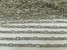 Silver necklace chain custom stainless steel jewelry chains