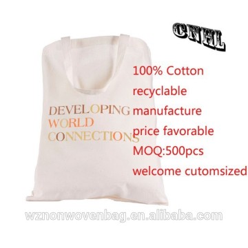 durable promotional canvas cotton bag