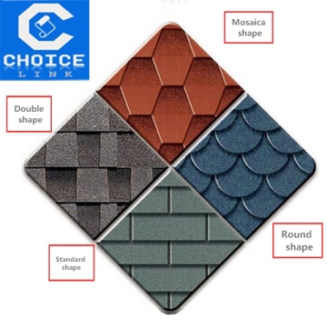 roof material colorful fiberglass reinforced asphalt shingle