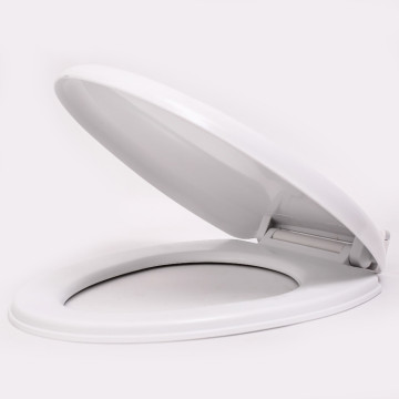 White durable hygienic toilet seat for bathroom