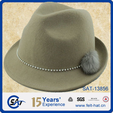 100% pure wool fedora hats wholesale