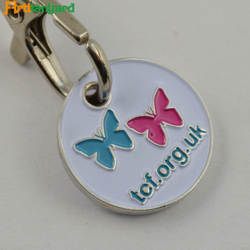 Metal Customzied Trolley Keychain With Painting