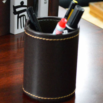 high quality handmade leather pen holder