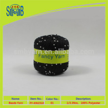 Oeko-Tex textiles supplier wholesale 100% polyester beads yarn for knitting