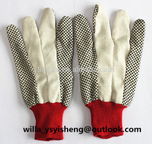 Wholesale pvc dotted canvas gloves from China factory