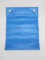 Nuova pochette per tabacco da fumo in vera pelle blu in pvc