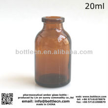 20ml pharmaceutical amber glass bottle
